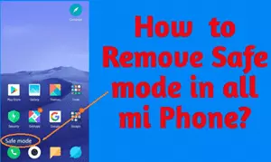 How to remove the secure mode on Xiaomi